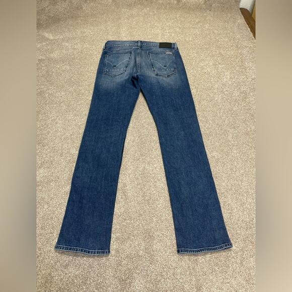 Hudson Byron 5 pocket straight zip fly jeans 32x34 dark wash rodeo western - Picture 2 of 13